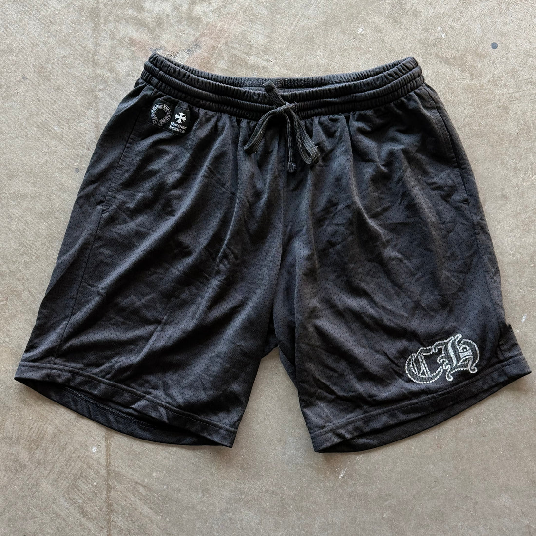 XL Chrome Hearts Black Mesh Shorts
