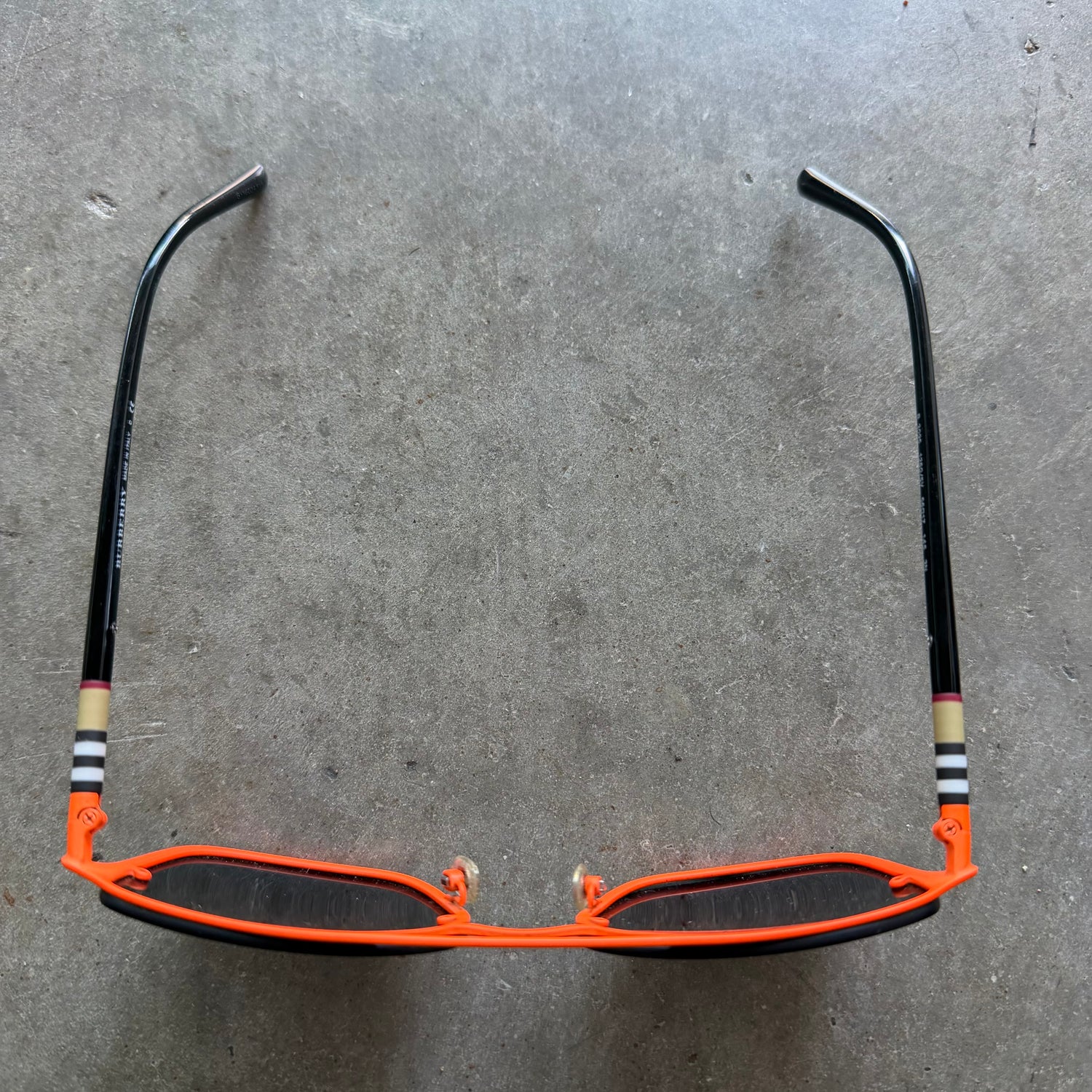 Burberry BE3095 Matte Orange/Grey Sunglasses