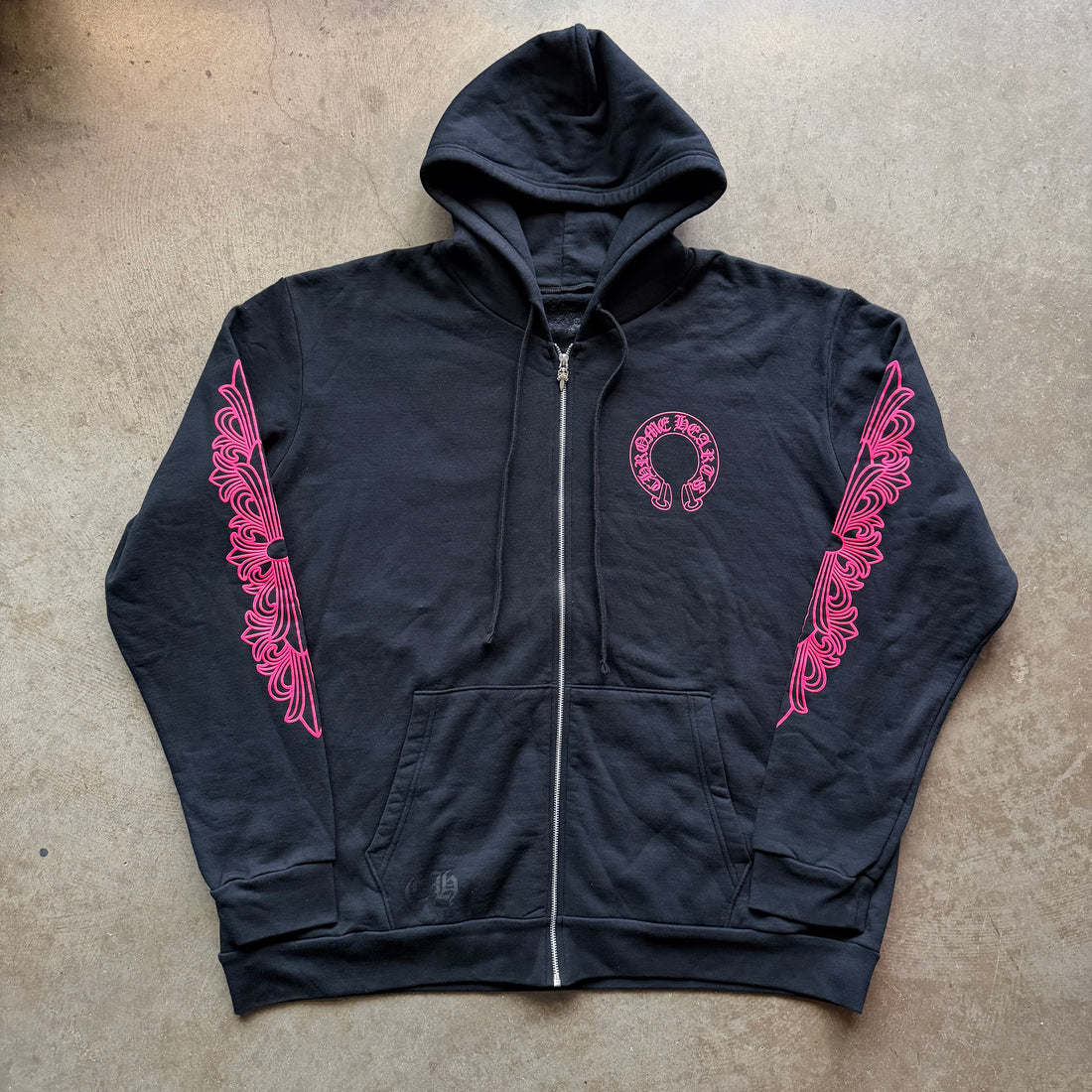 XXL Chrome Hearts Pink Horseshoe Zipup