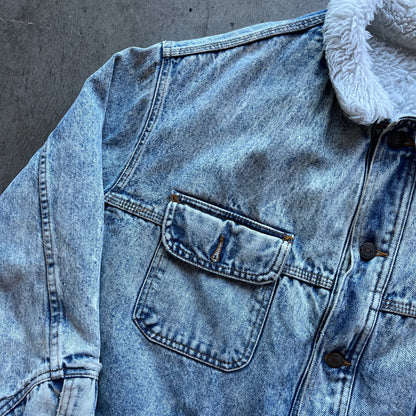 XL 80s Levis Sherpa Lined Denim Jacket