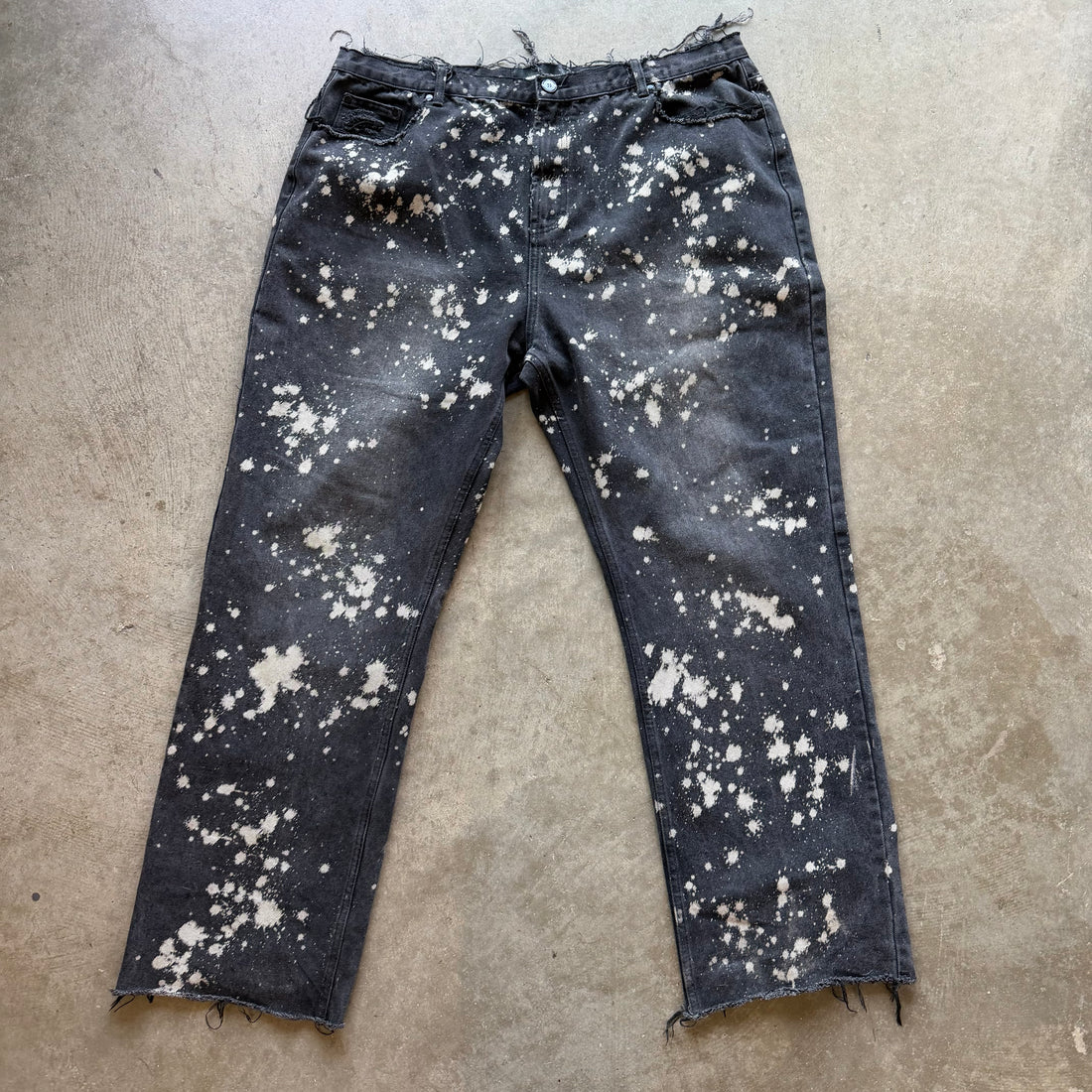 40x32 Homme Femme Bleached Jeans