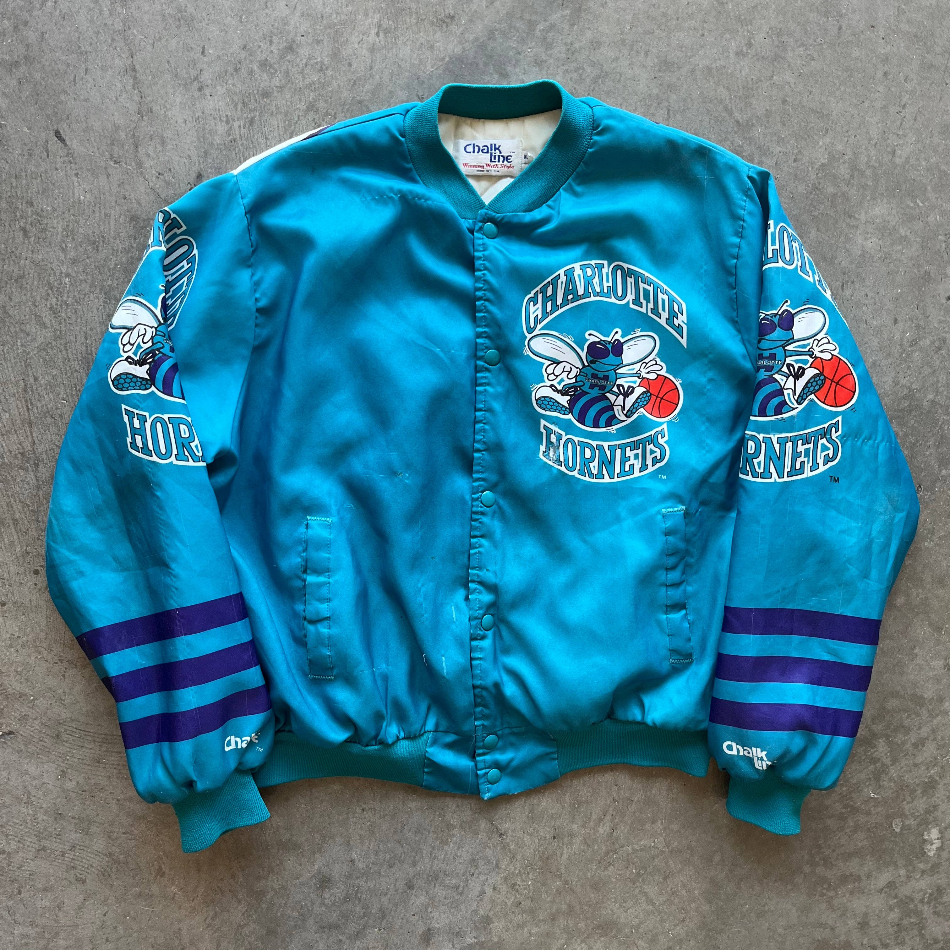 XL 90s Hornets Chalk Line Jacket