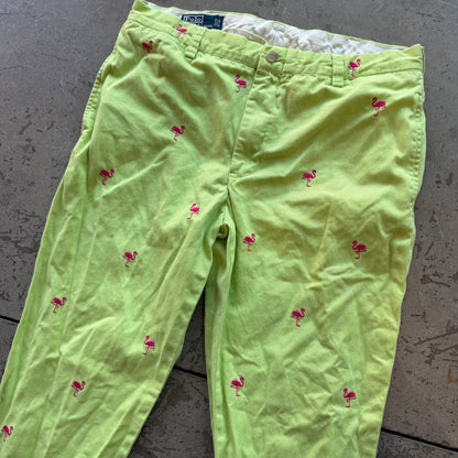 36x32 90s Polo Flamingo Pants