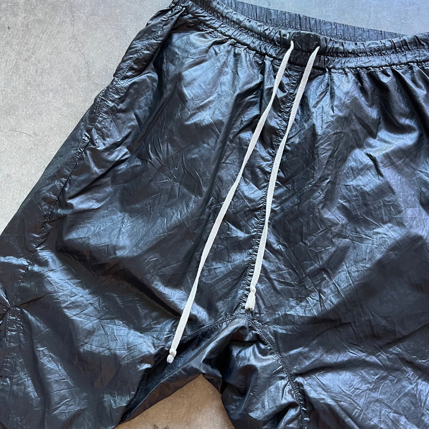 M Rick Owens Glossy Shorts