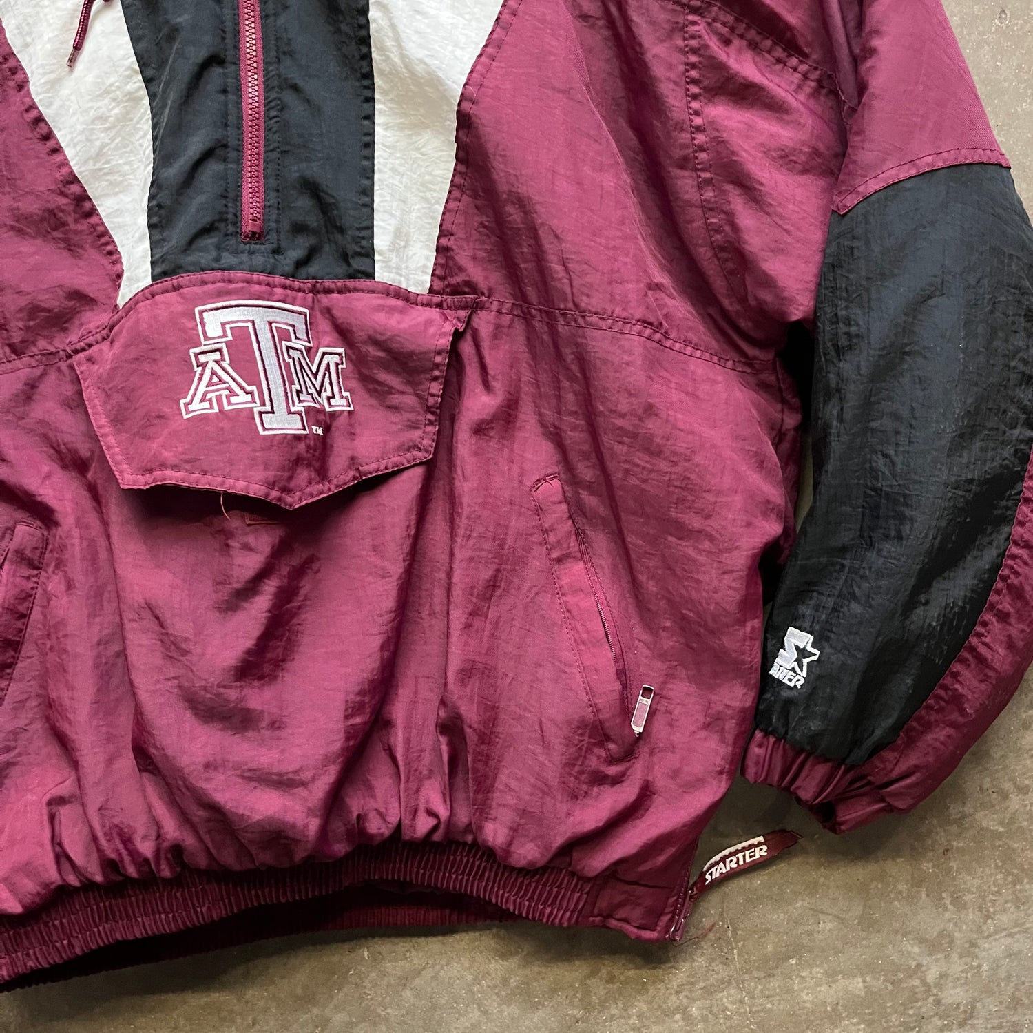 L 90s Texas A&amp;M Starter Jacket