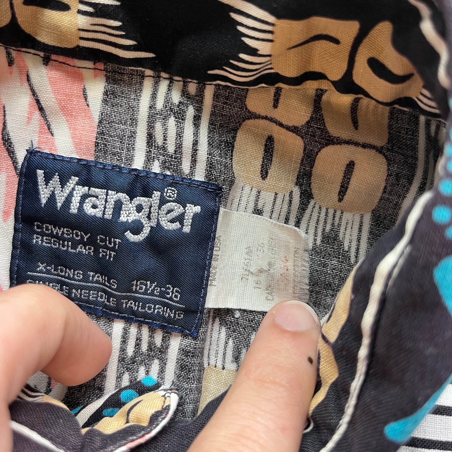 XL 90s Abstract Wrangler Button Up