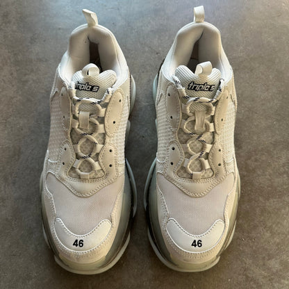 46 Used Balenciaga Triple S White