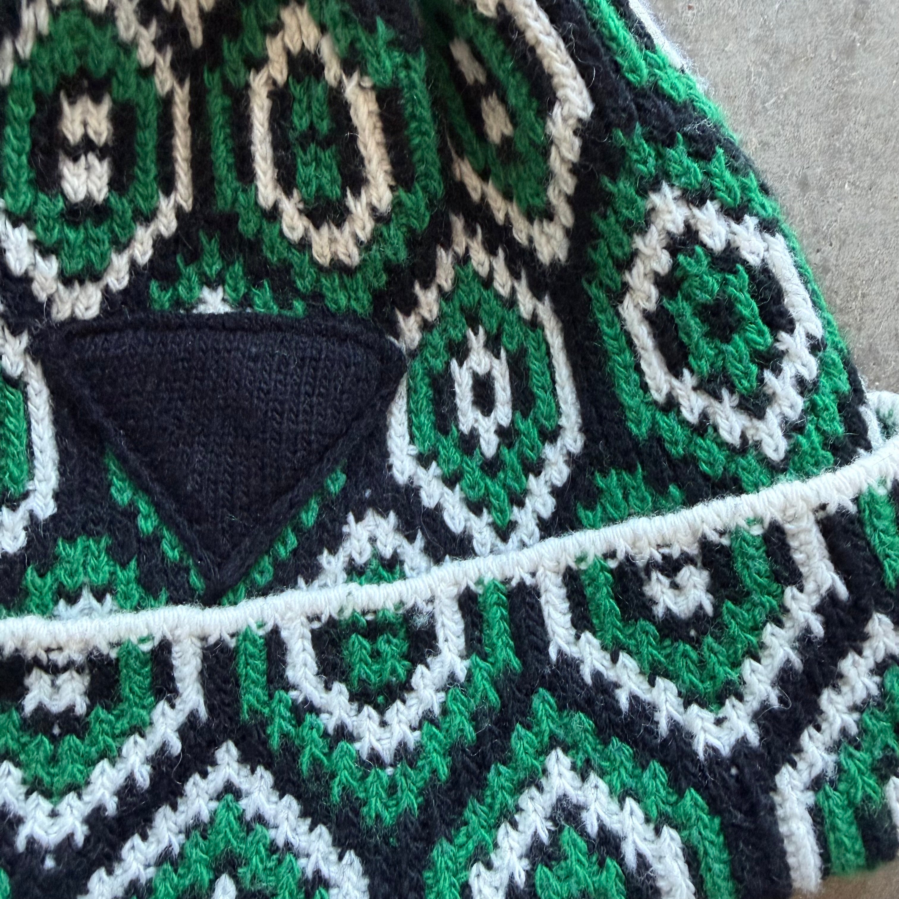 Prada Knit Beanie Green