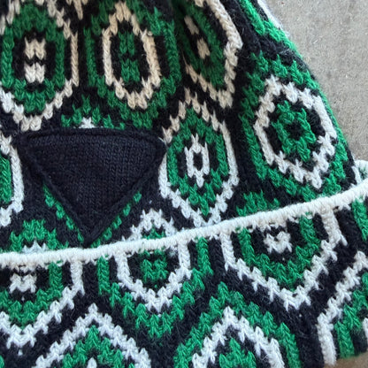 Prada Knit Beanie Green