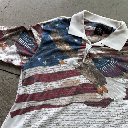 XL Y2K USA Polo Tee
