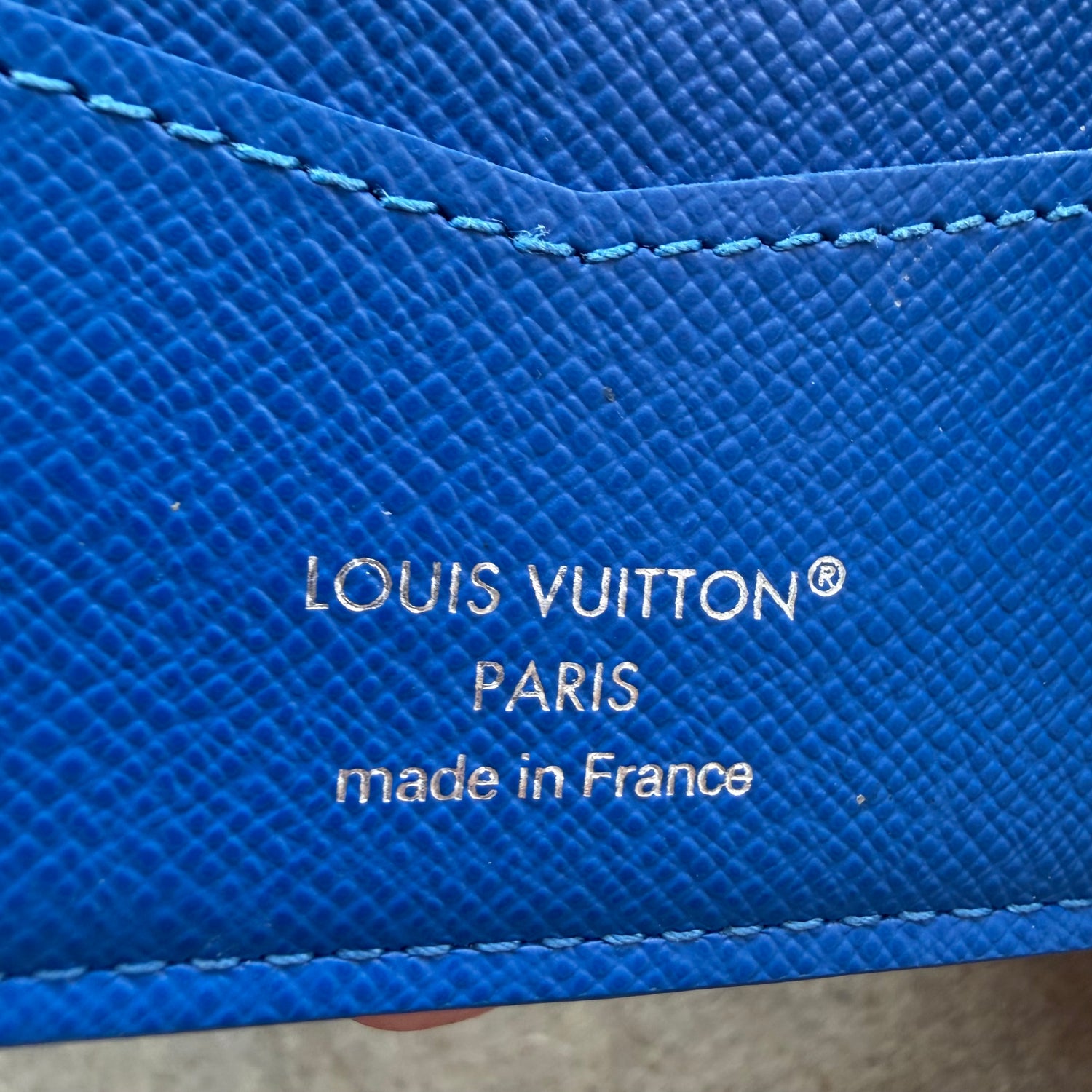 Louis Vuitton Slender Wallet Basketball Blue
