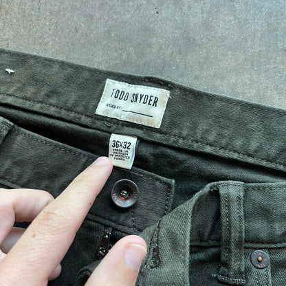 36x32 Olive Todd Snyder Pants