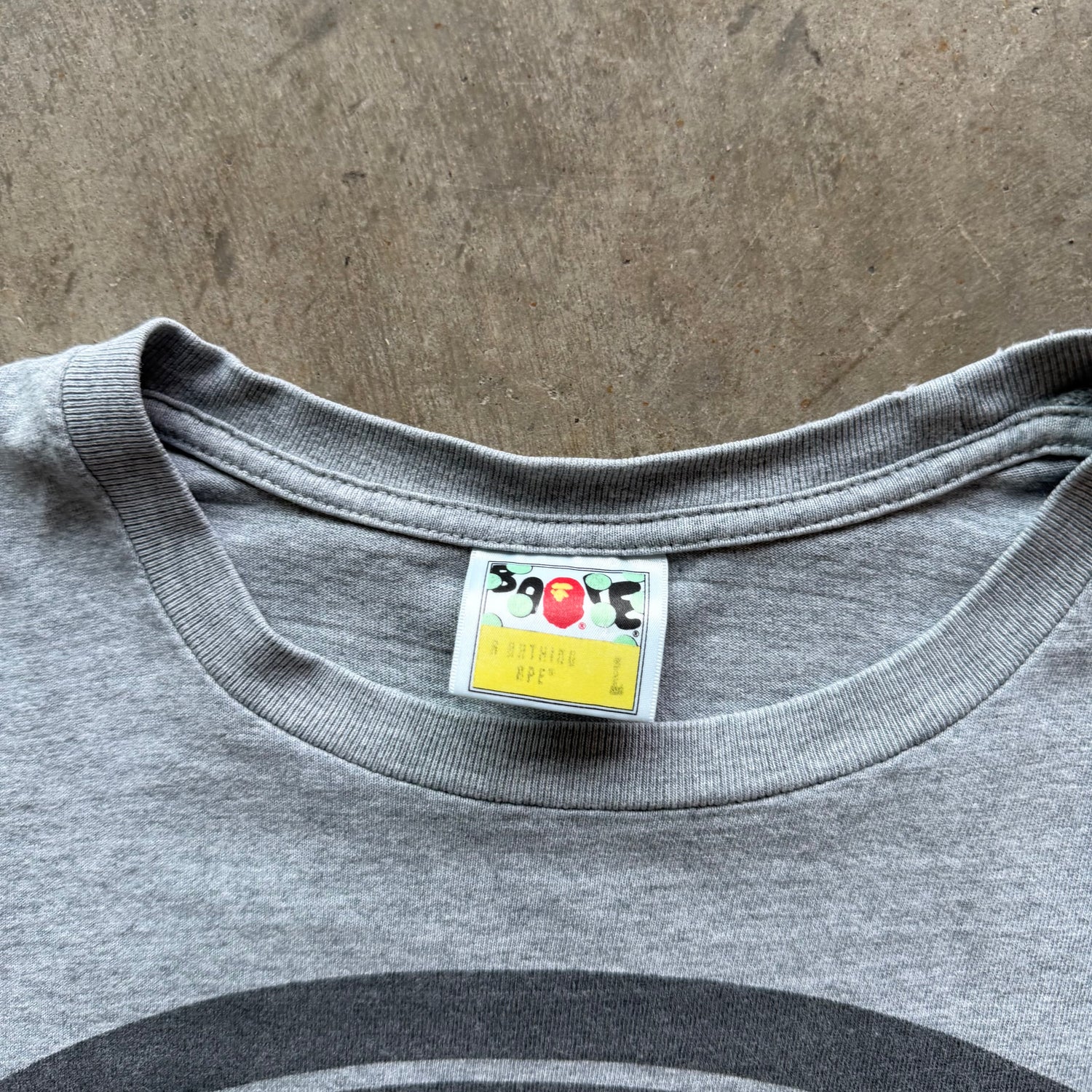 L Bape Circle Logo Tee