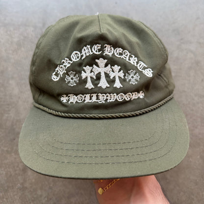 Green Chrome Hearts Hollywood Hat