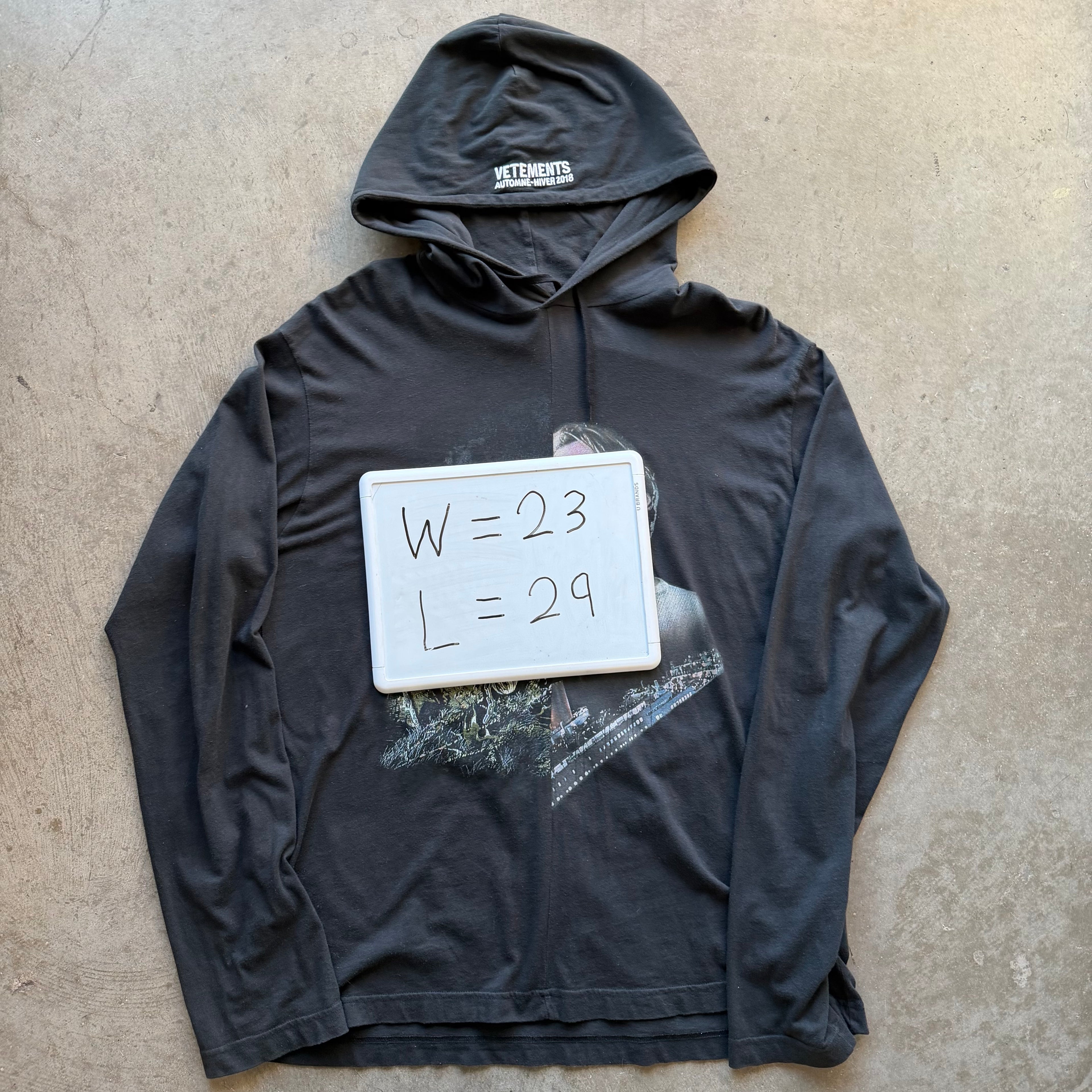 XS Vetments Titanic Hoodie