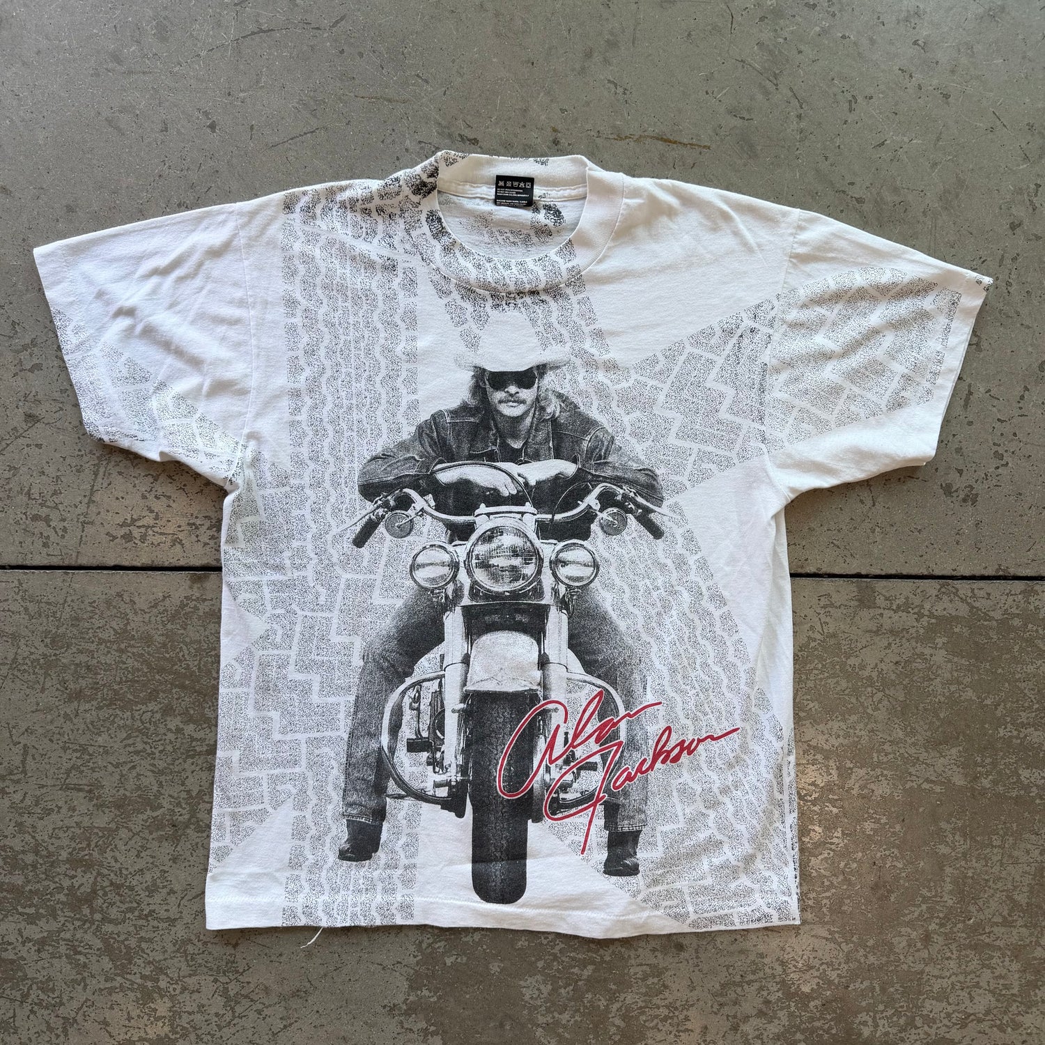 L 90s Alan Jackson AOP Tee