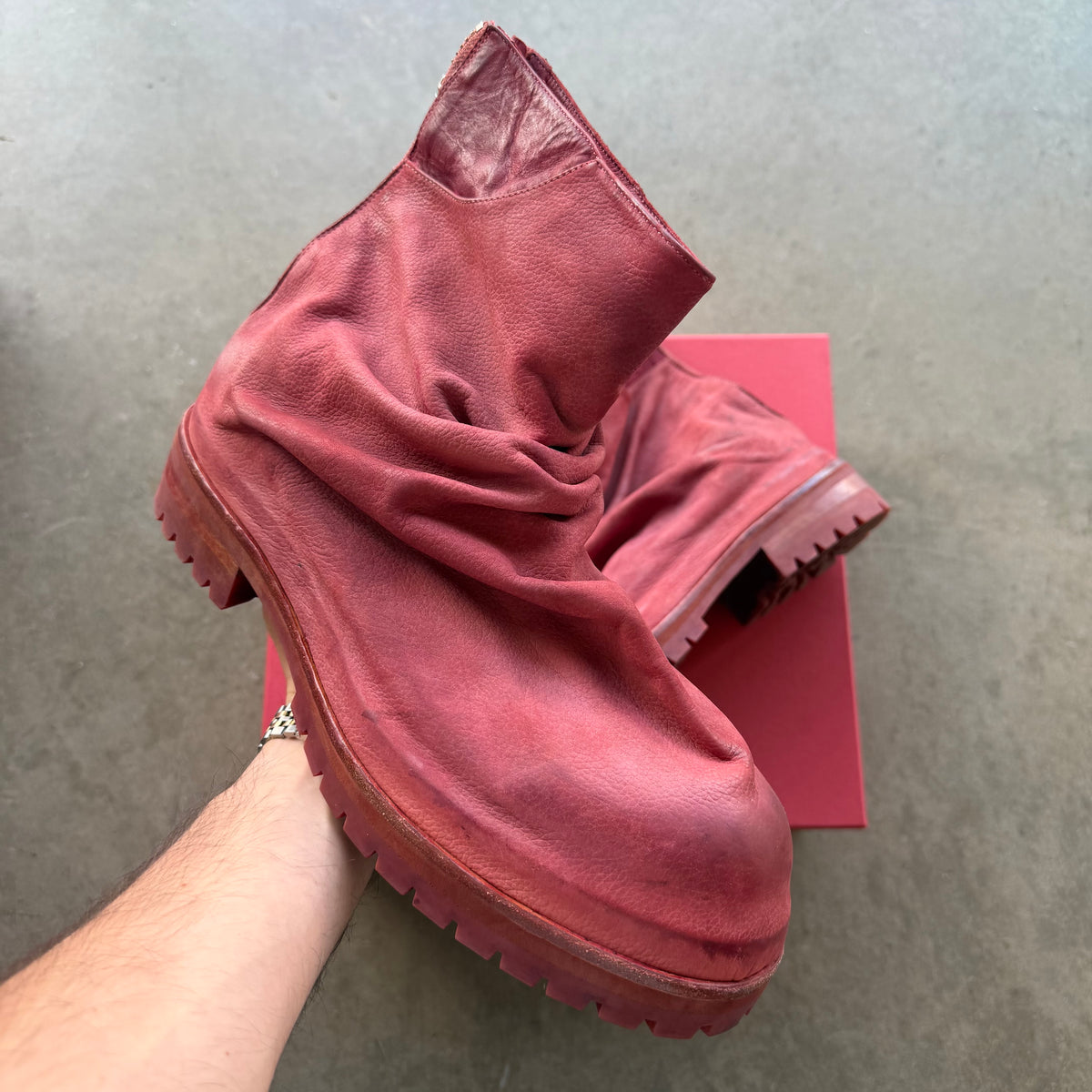11 424 Marathon Boots Red