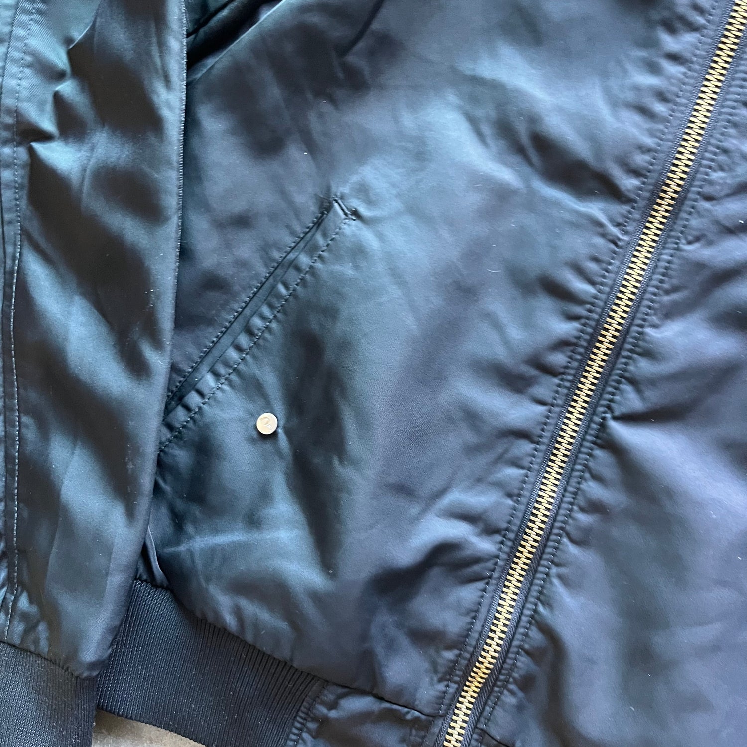 S Evisu Kuro Gold Bomber Jacket