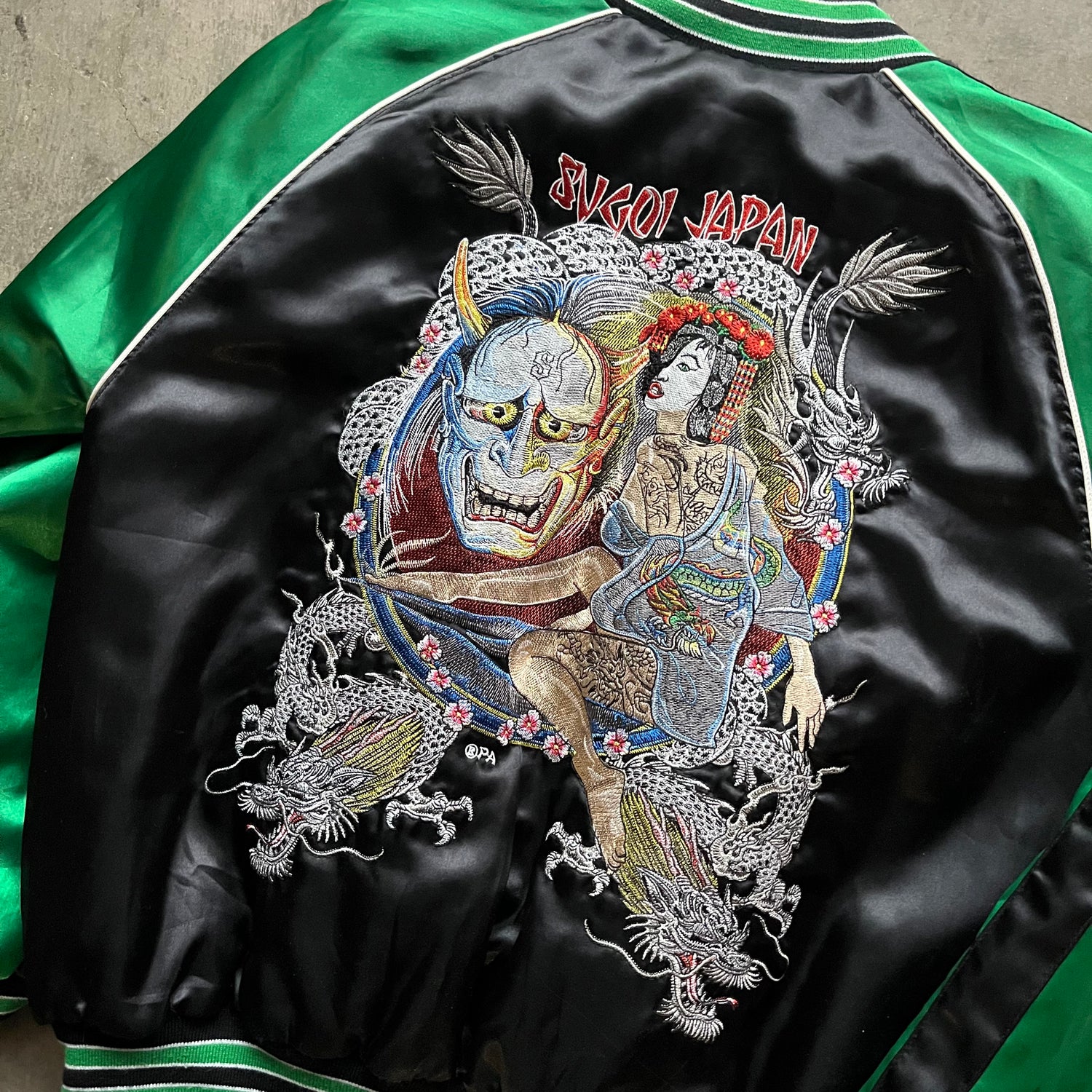 XL 00s Sugoi Tattoo Souvenir Jacket