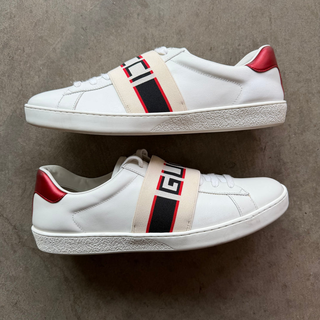 9 Used Gucci Ace Strap White