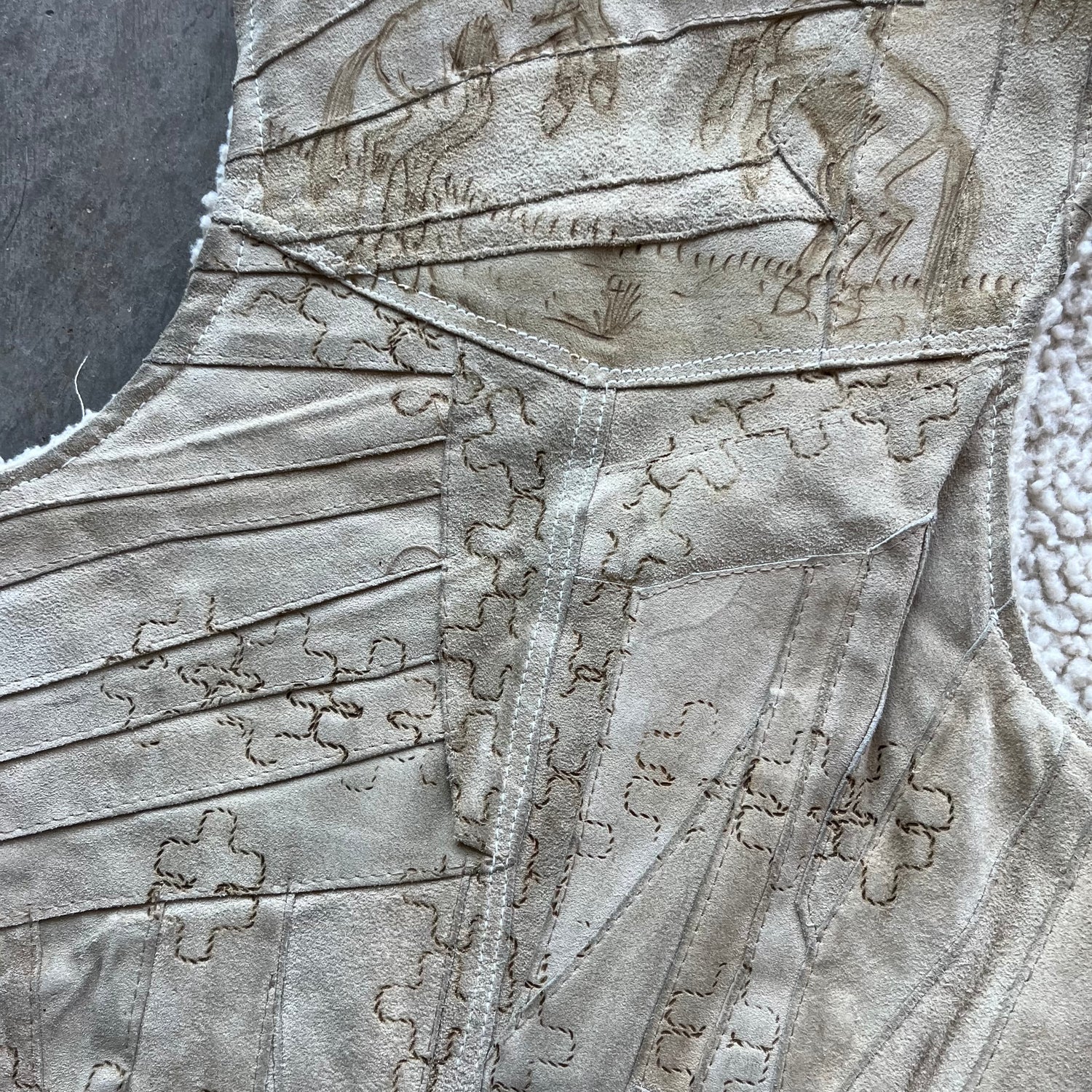 M 90s Suede Horse Vest