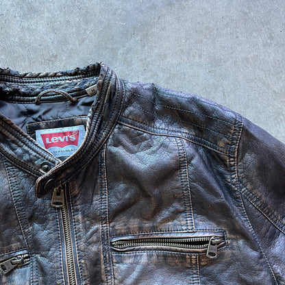 M 00s Faux Leather Levis Jacket
