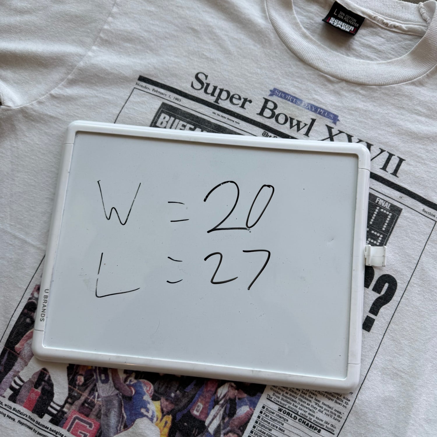 L 93 Cowboys Newspaper Tee