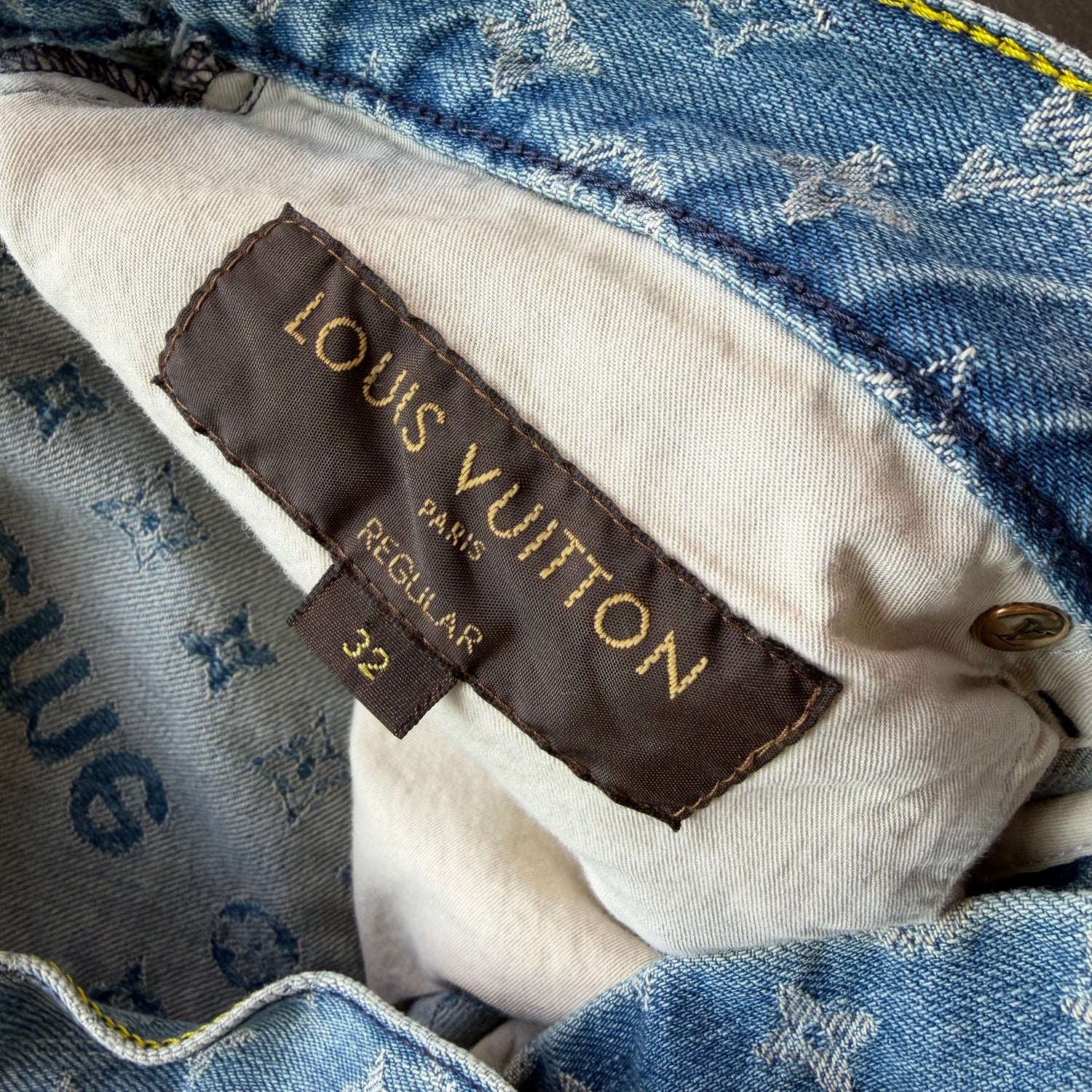 33x32 Louis Vuitton x Supreme Jacquard Denim