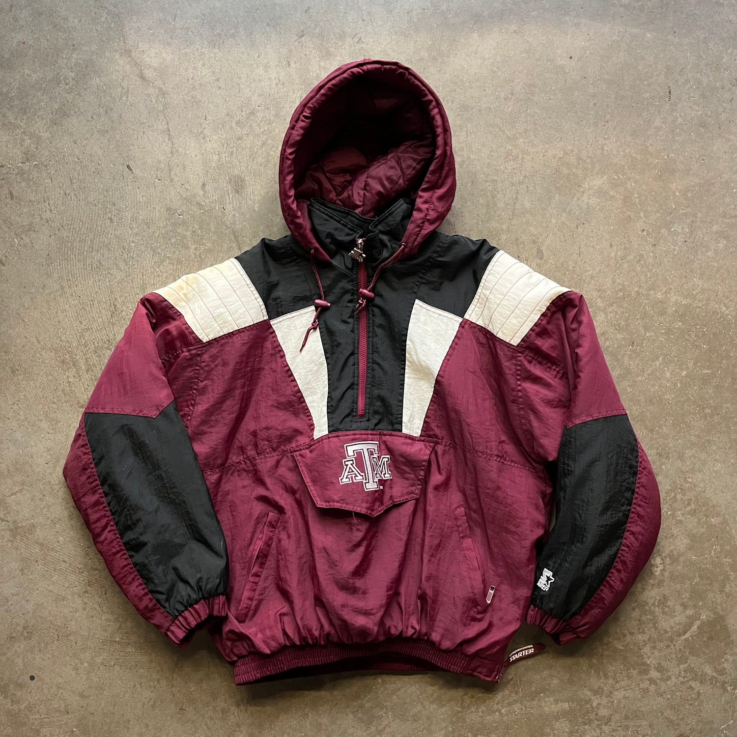 L 90s Texas A&amp;M Starter Jacket