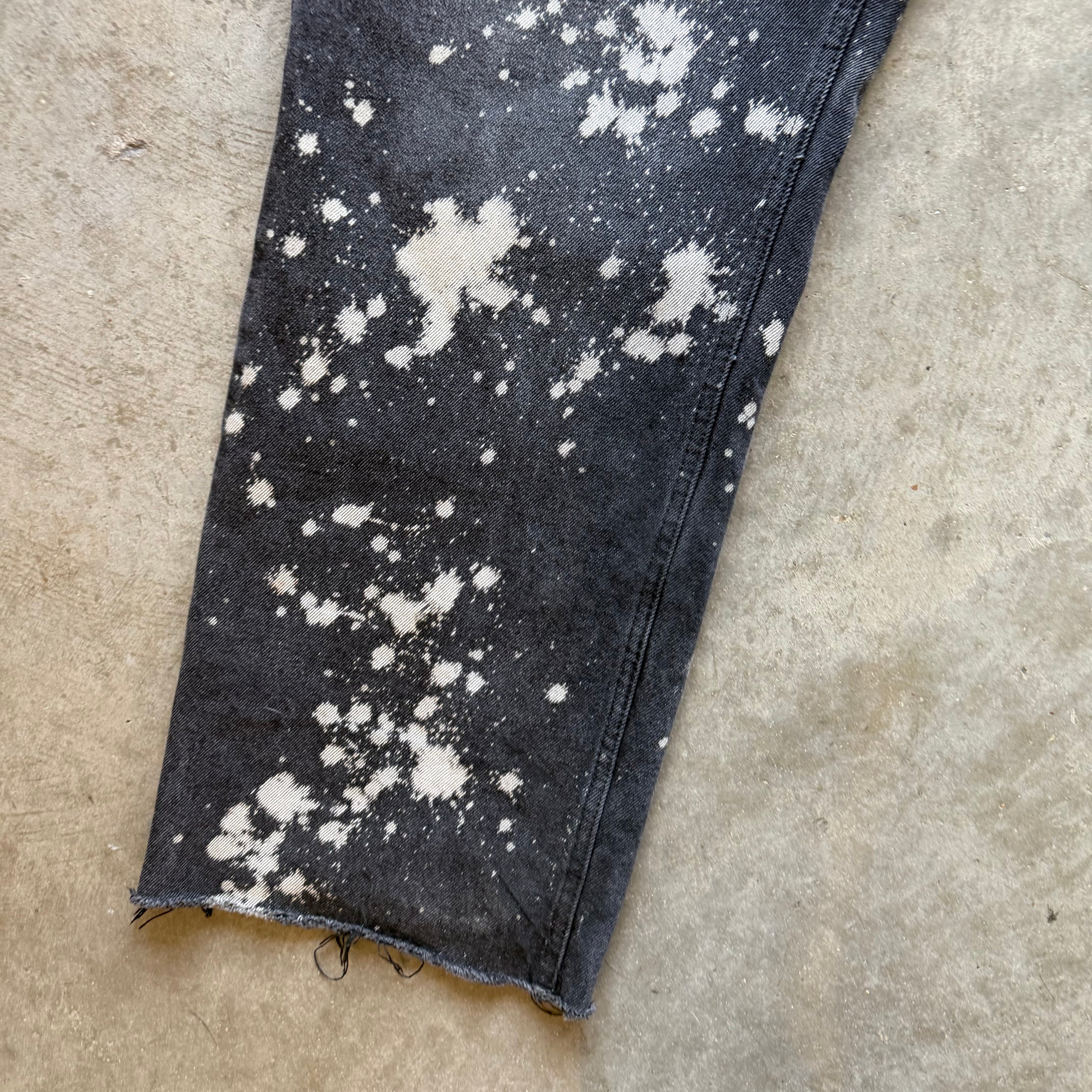 40x32 Homme Femme Bleached Jeans