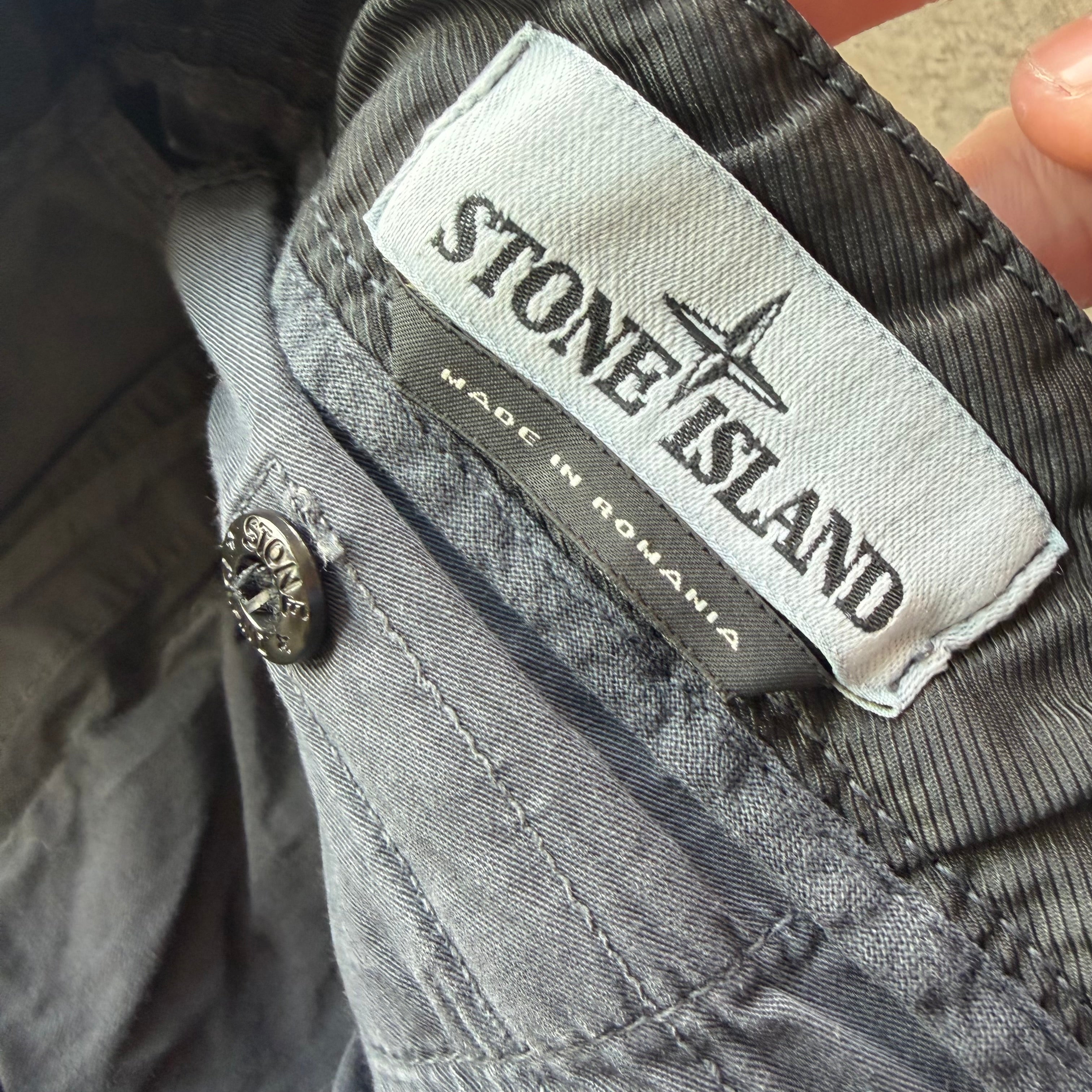 35x32 Stone Island Gray Cargo Pants