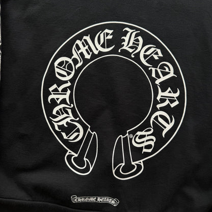 XL Chrome Hearts Floral Horseshoe Logo Crewneck Black