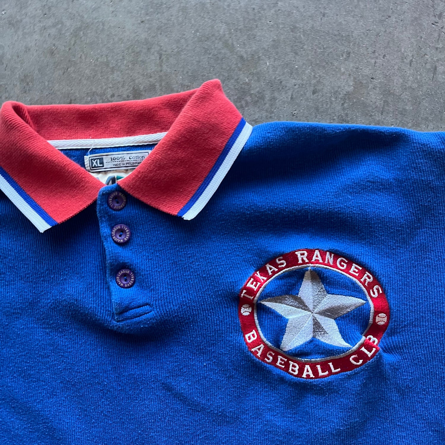 XL 90s Texas Rangers Polo