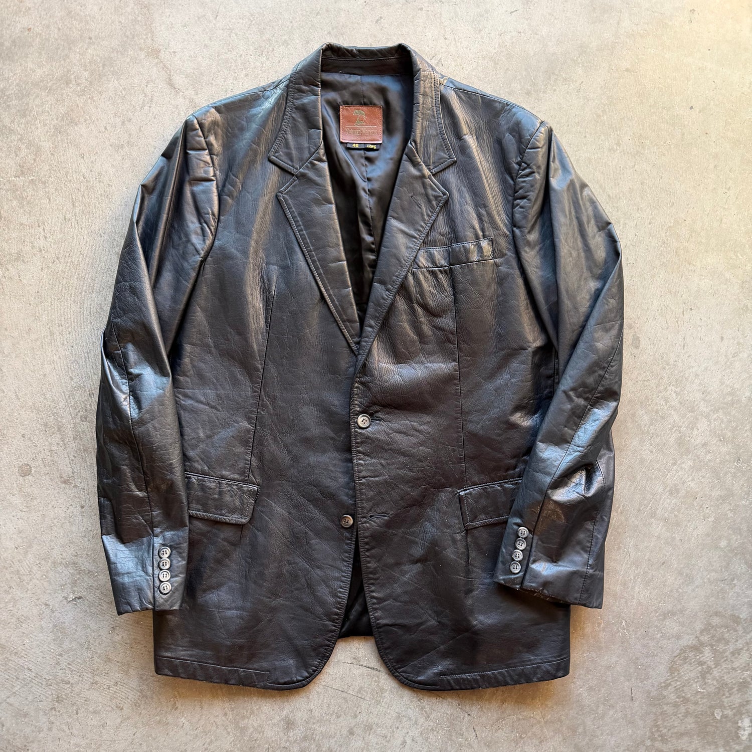 XL 90s Newman Marcus Leather Jacket