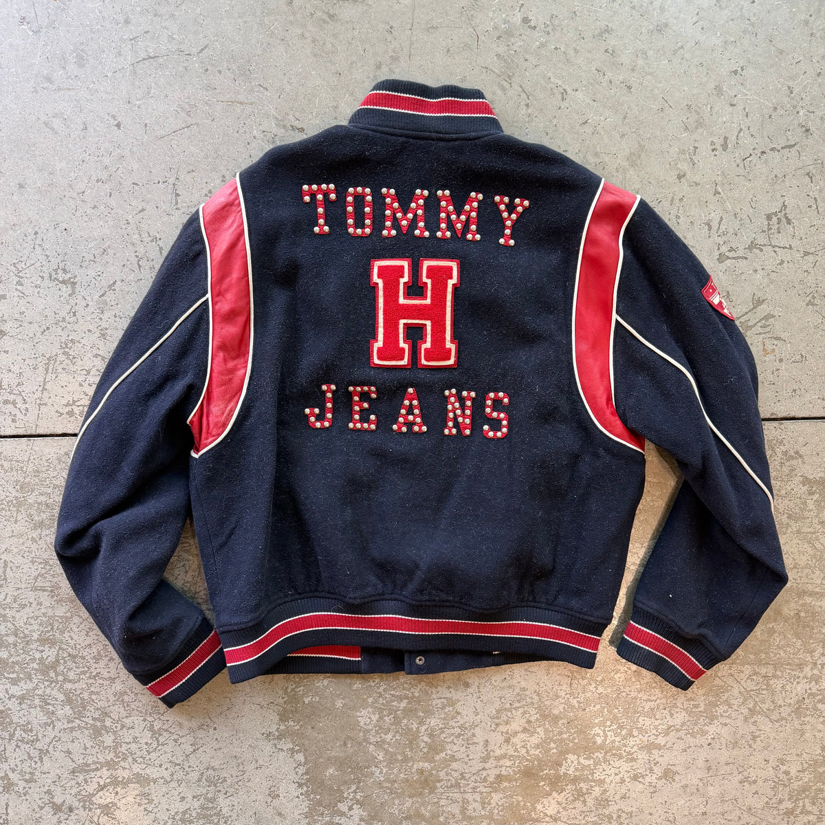 XL 00s Tommy Hilfiger Studded Bomber