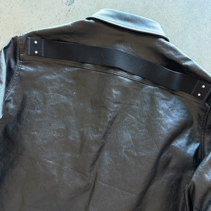 L Rick Owens S/S 25 Tour Alice Cropped Leather Jacket
