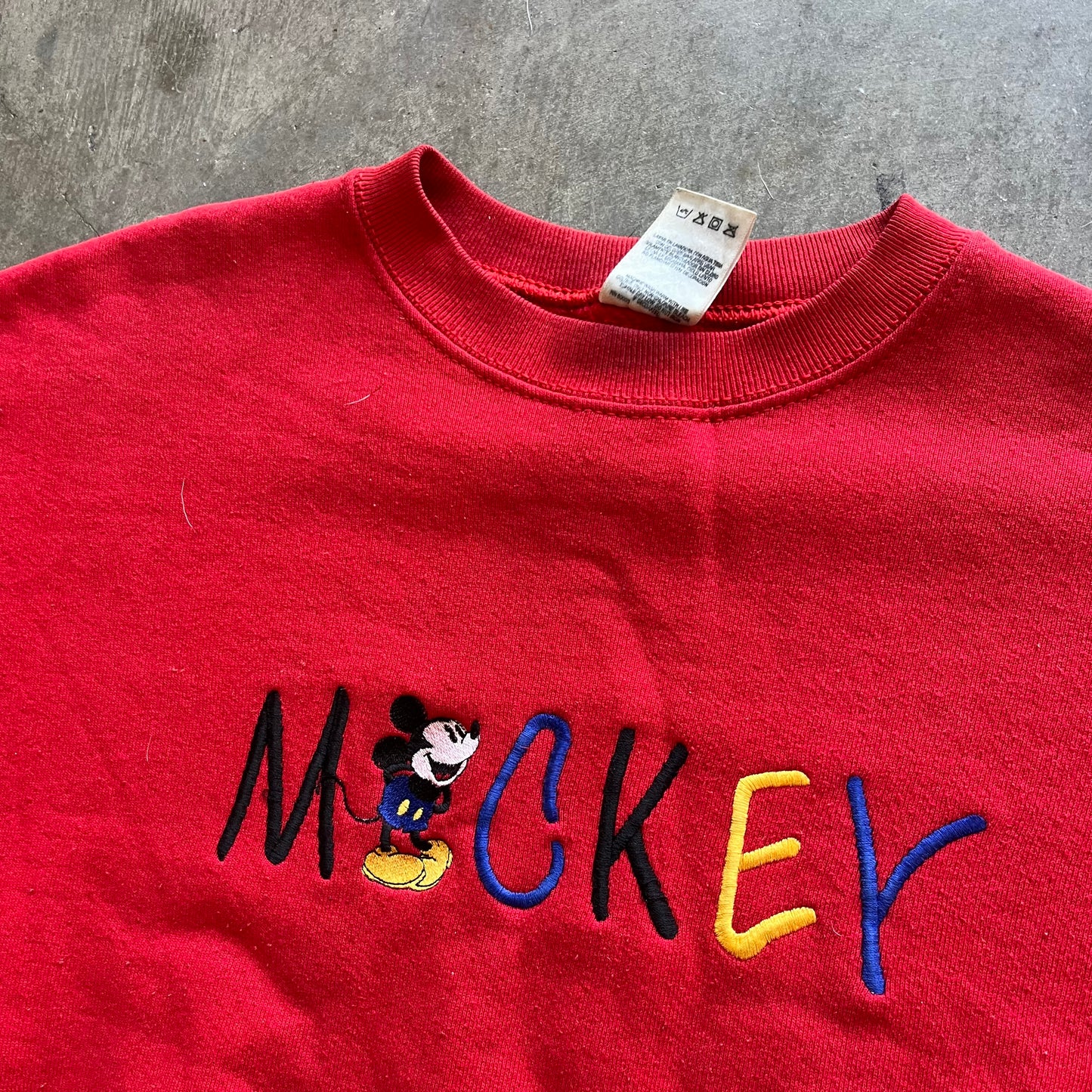 L 90s Mickey Mouse Crewneck