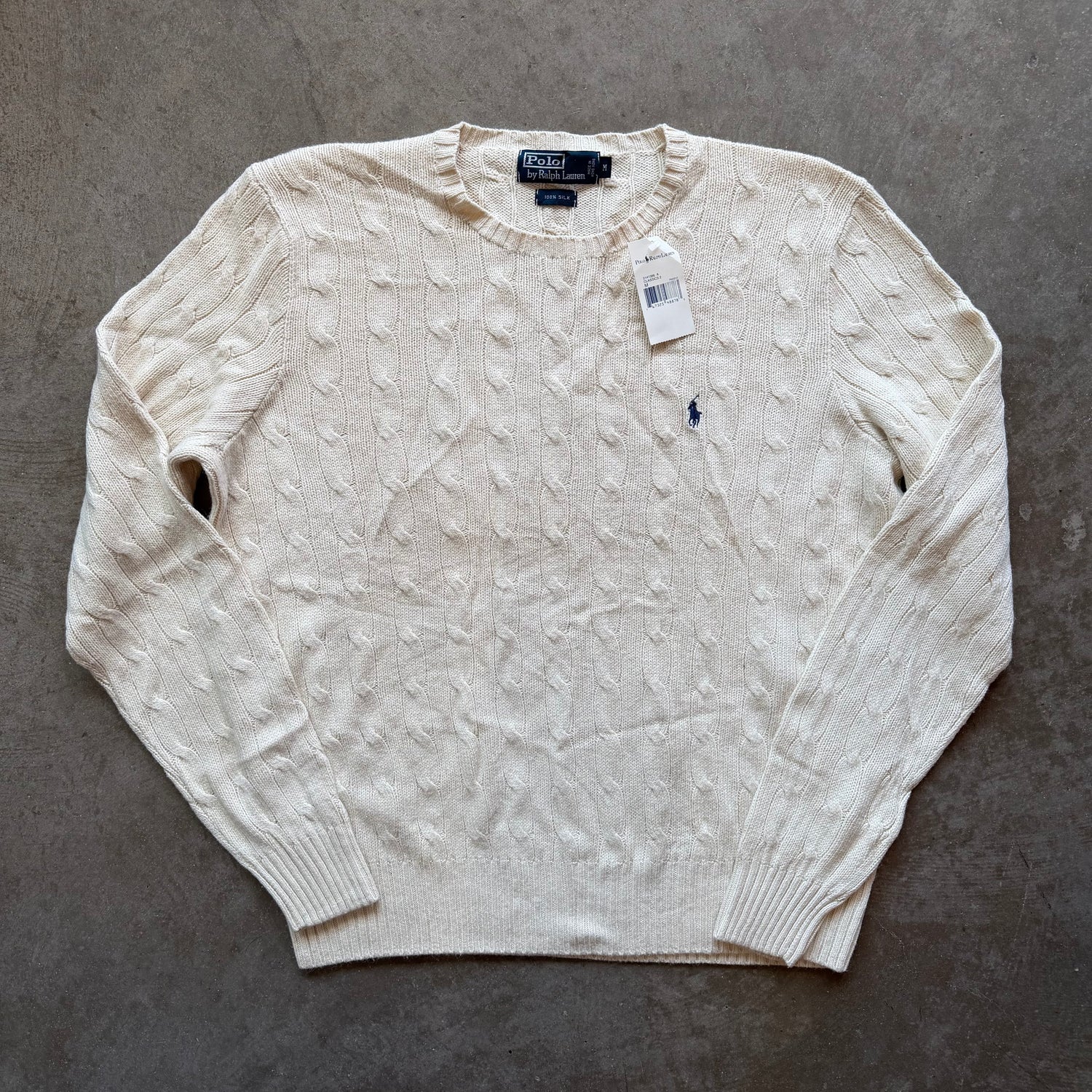 M Brand New Silk Polo Sweater