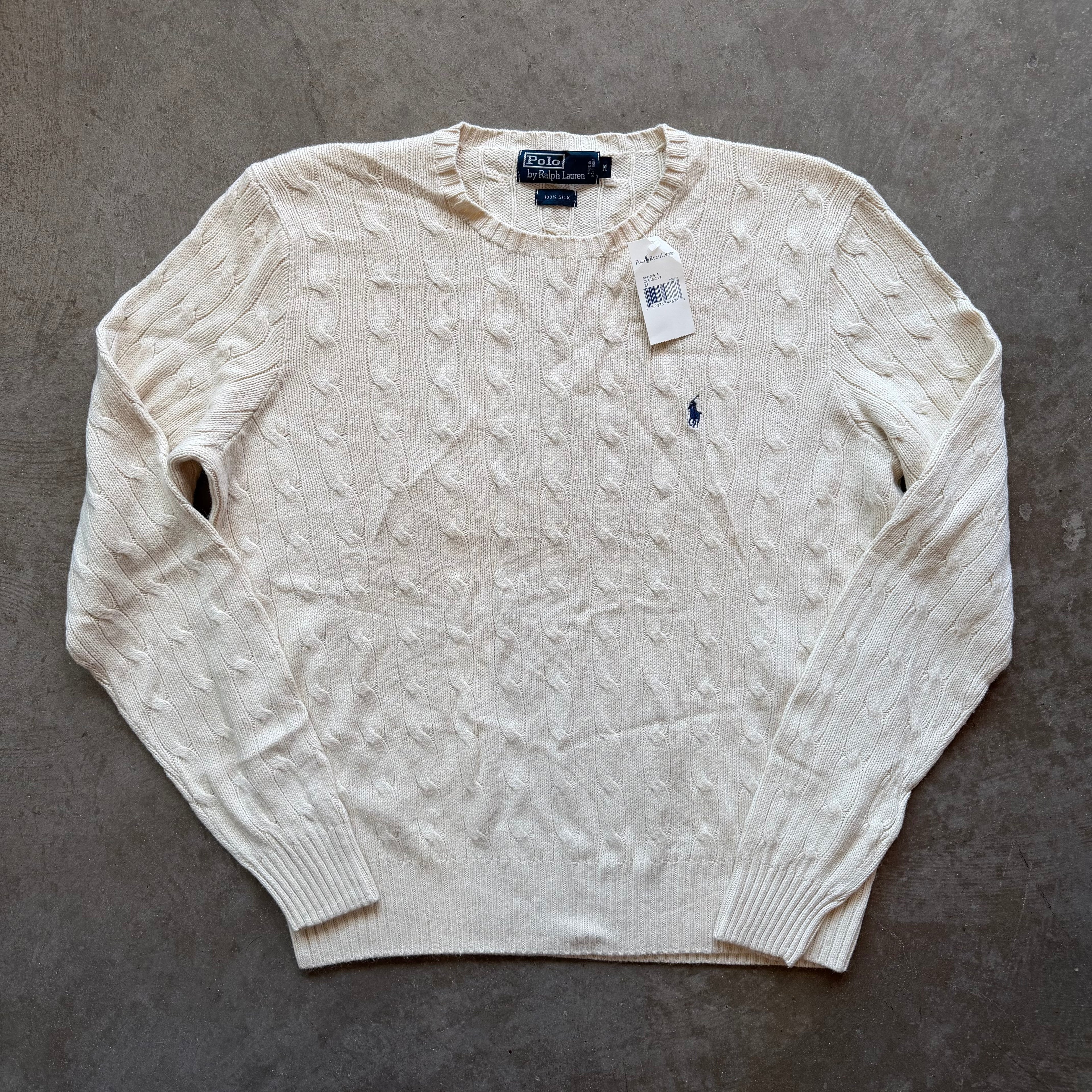 M Brand New Silk Polo Sweater