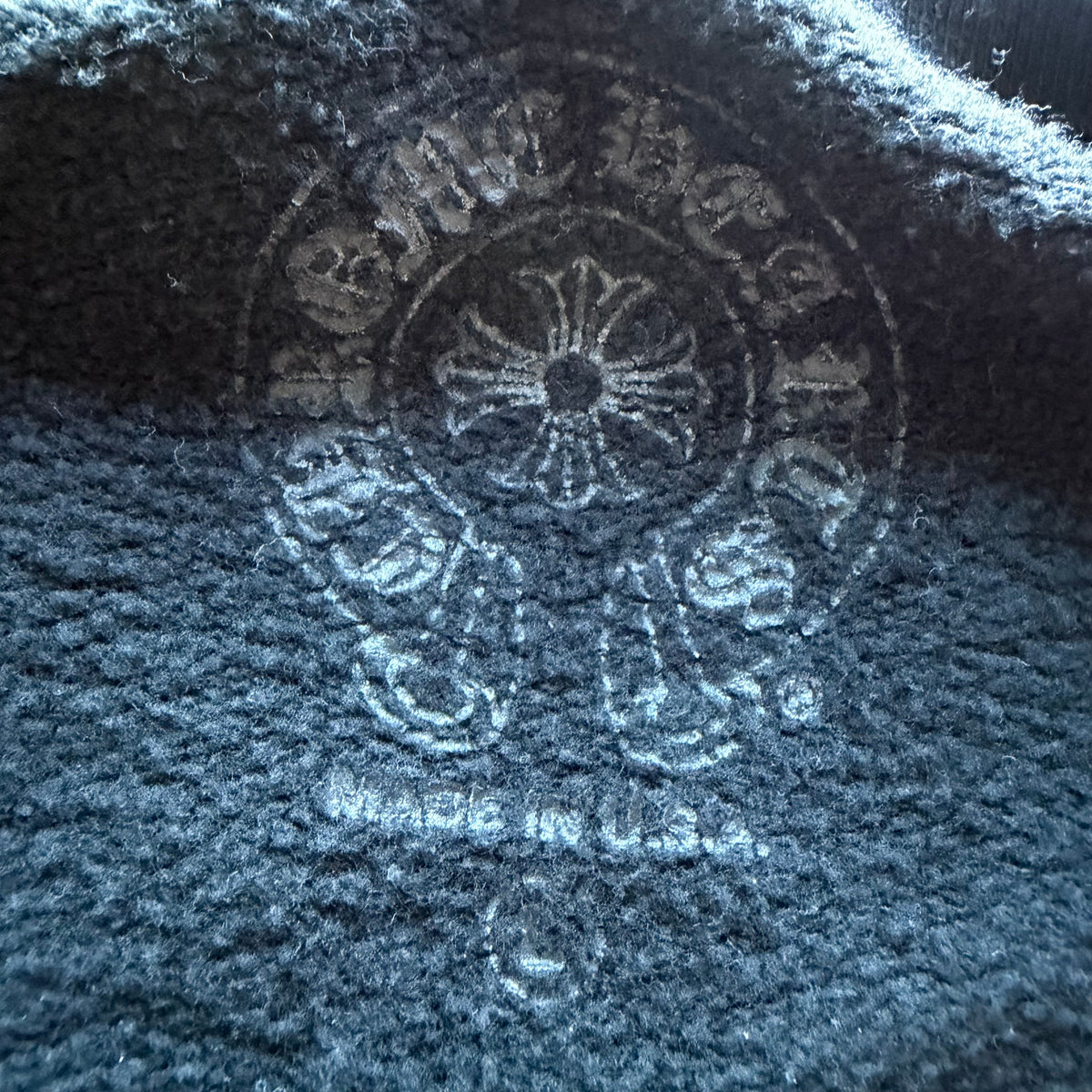 L Chrome Hearts Neck Logo Crewneck Black