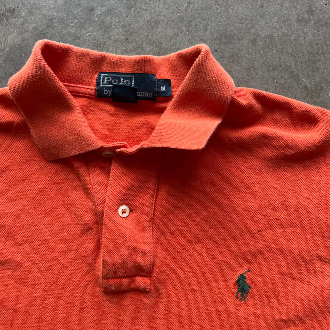 M Orange/Green Polo