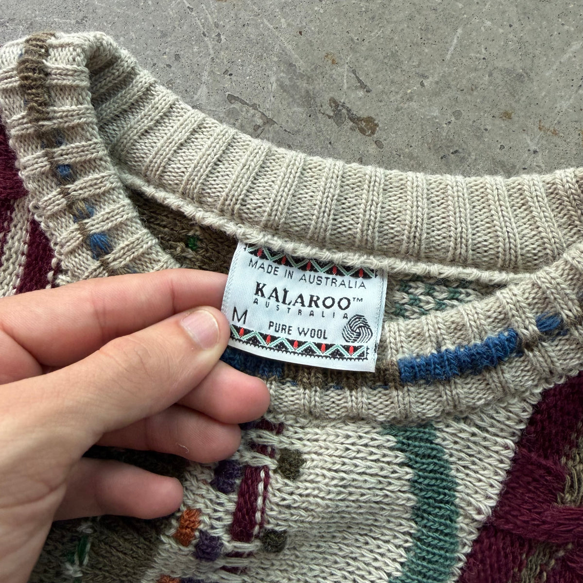 M 90s Kalaroo 3d Knit Sweater