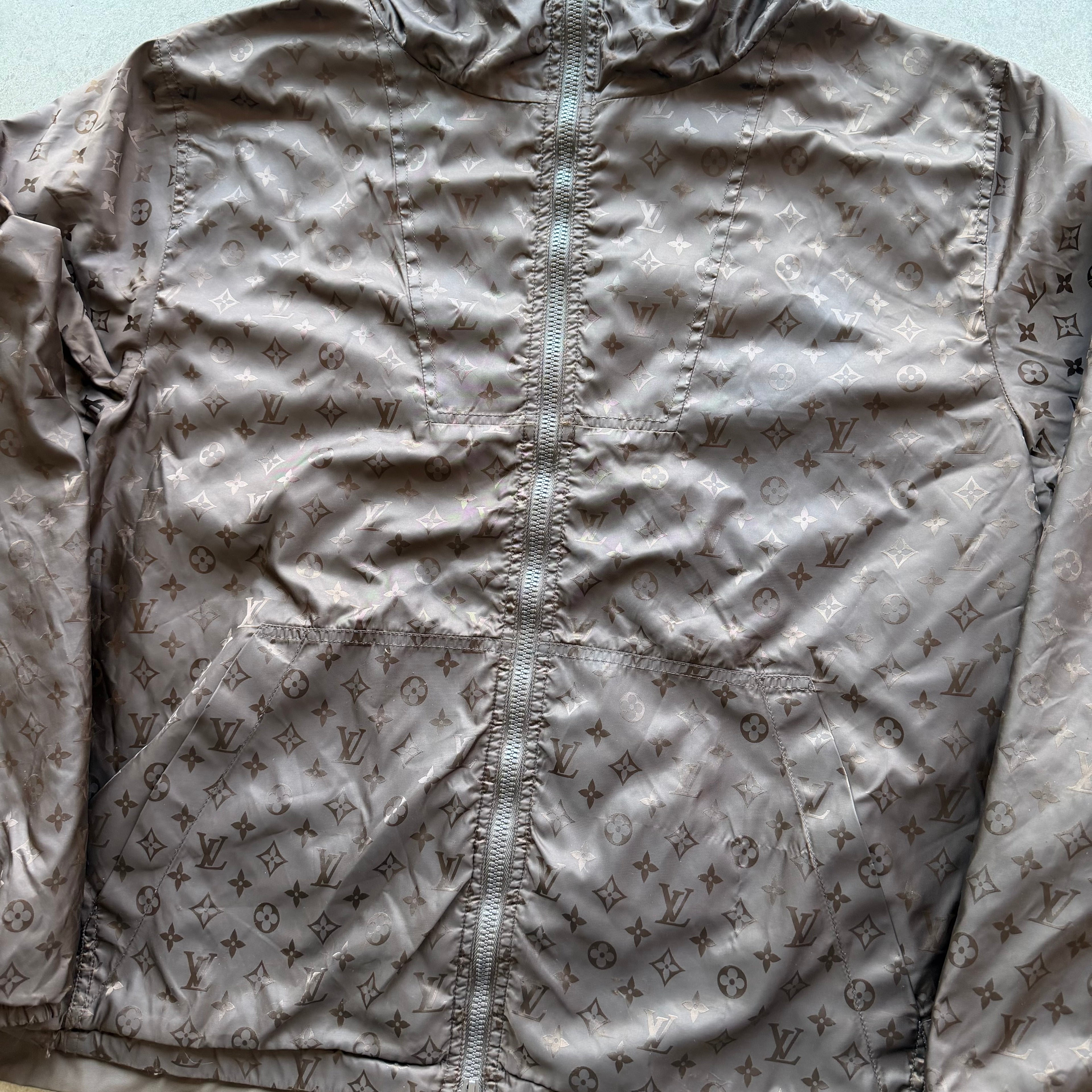 Louis Vuitton Reversible Nylon Windbreaker Brown