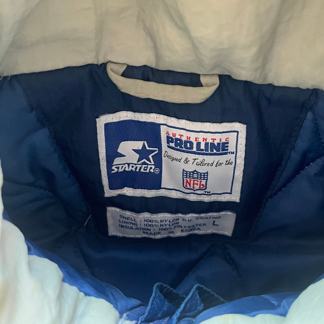 L 90s Cowboys Starter Pullover