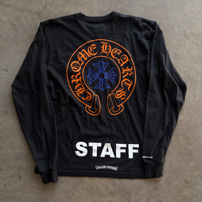 L Chrome Hearts Staff Tee Orange Blue