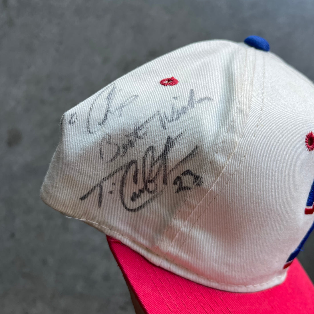 90s Autographed Rangers Snapback