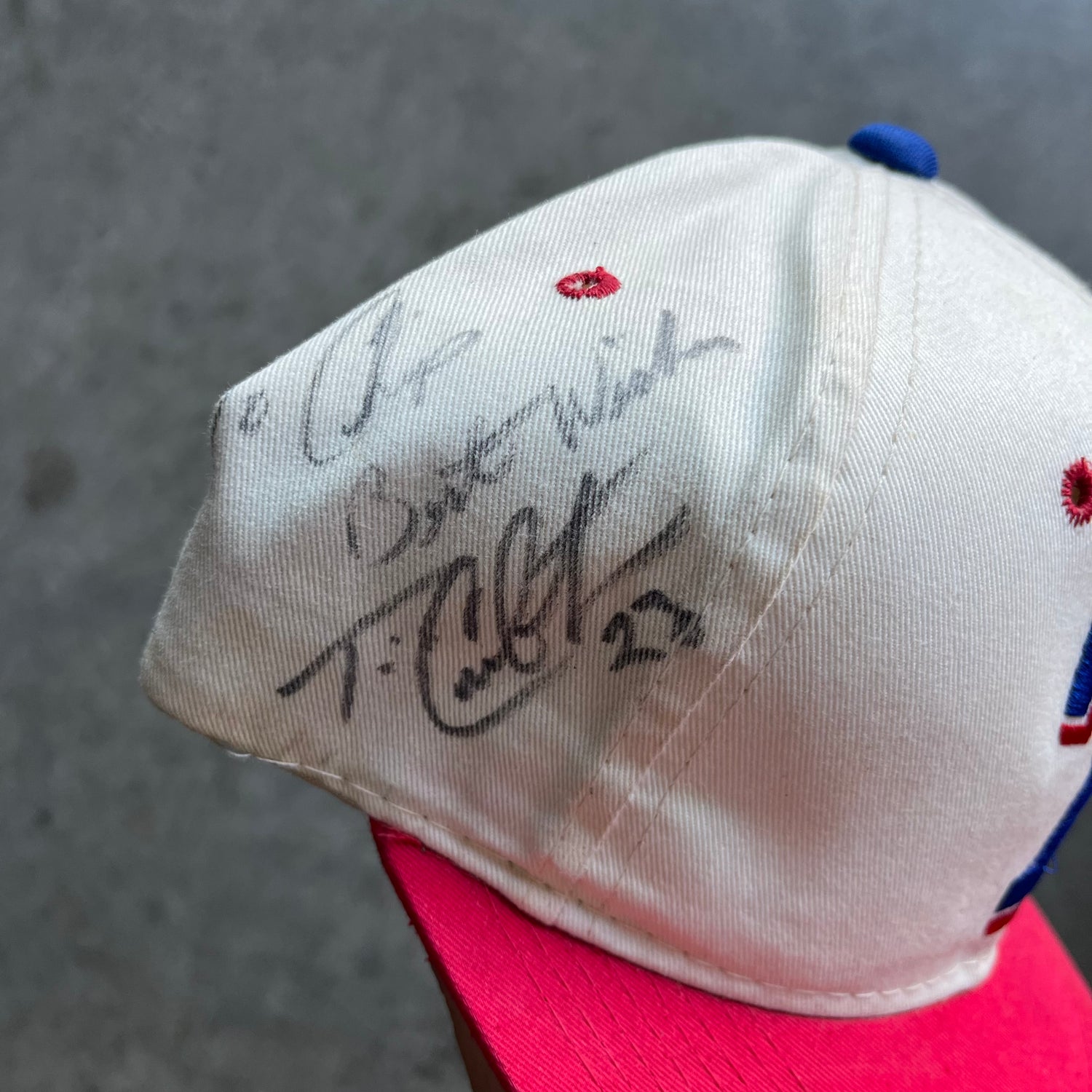 90s Autographed Rangers Snapback