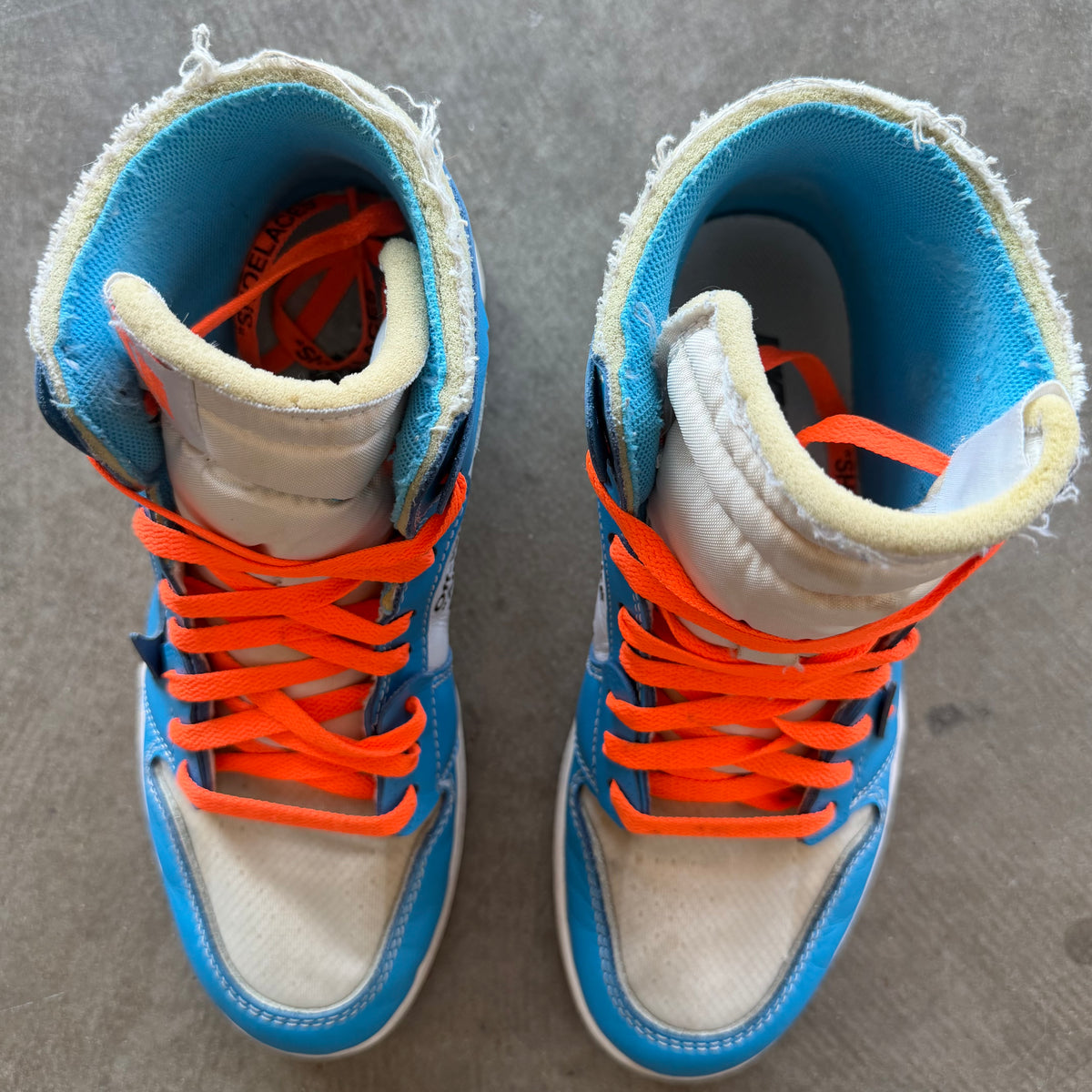 9.5 Jordan 1 High UNC Off White