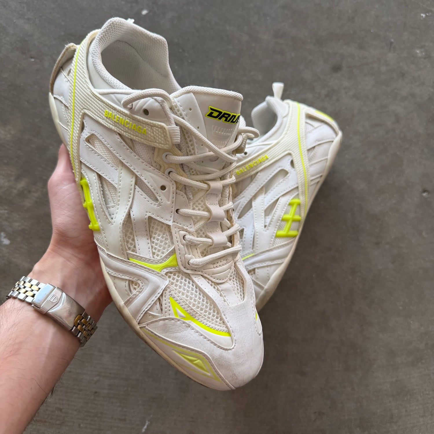 8 Balenciaga Drive Sneaker White Yellow