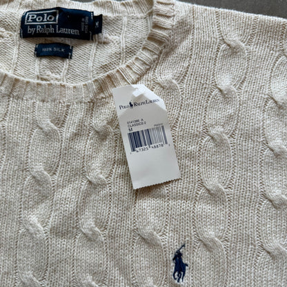 M Brand New Silk Polo Sweater